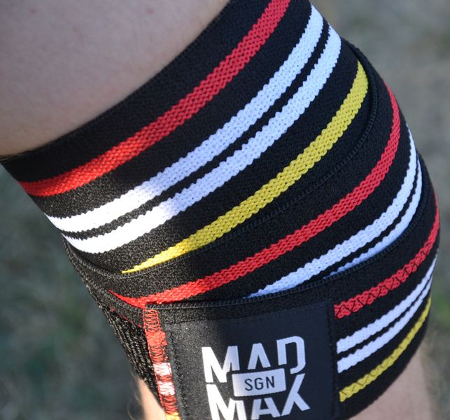 Бинти на коліна MadMax MFA-292 Knee Wraps Black 1969530942 фото