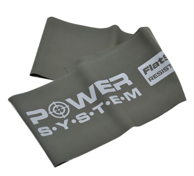 Стрічка-еспандер для спорту та реабілітації Power System PS-4123 Flat Stretch Band Level 3 Black (12-15кг.) 1411784014 фото