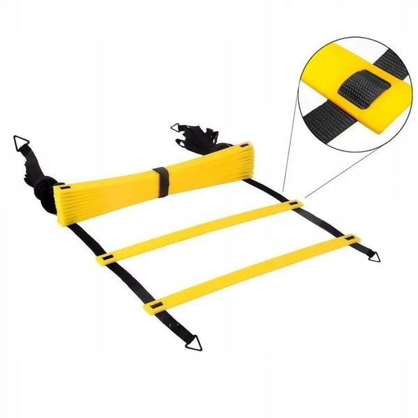 Координаційні сходи для тренування швидкості Power System PS-4087 Agility Speed Ladder Black/Yellow 1411784017 фото