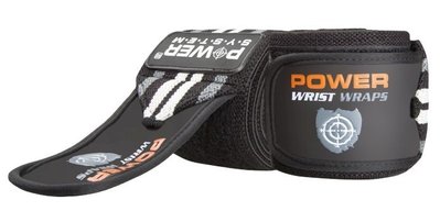 Кистьові бинти Power System PS-3500 Wrist Wraps Grey/Black 1413481207 фото