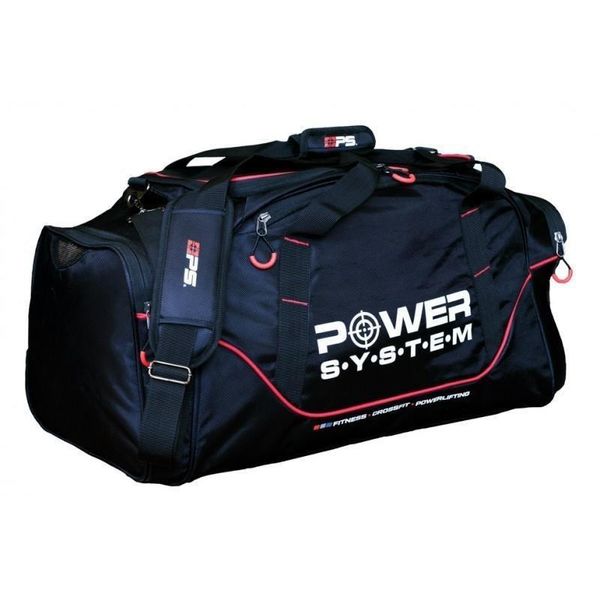 Спортивна сумка Power System PS-7010 Gym Bag Magna Black/Red 1413480637 фото