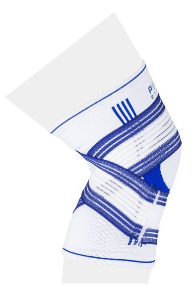 Наколінник Power System PS-6008 Knee Support Pro Blue/White (1шт.) S/M 1413481247 фото