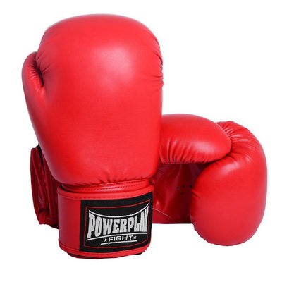 Боксерські рукавиці PowerPlay 3004 Classic Червоні 18 унцій 984370162 фото