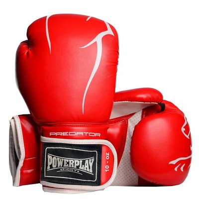 Боксерські рукавиці PowerPlay 3018 Jaguar Червоні 16 унцій 855339000 фото
