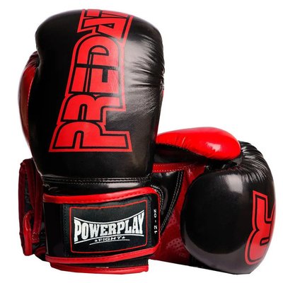 Боксерські рукавиці PowerPlay 3017 Predator Чорні карбон 8 унцій 772976770 фото