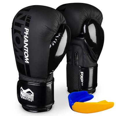 Боксерські рукавиці Phantom APEX Speed Black 16 унцій (капа в подарунок) 1882102368 фото