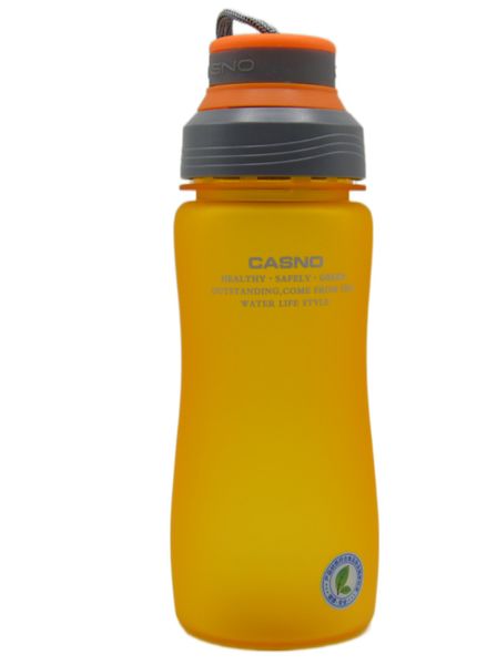 Пляшка для води CASNO 600 мл KXN-1116 Помаранчева 1233934305 фото