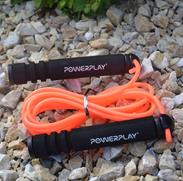 Скакалка PowerPlay 4205 Classic Plus Jump Rope Помаранчева (2,7m.) 770880060 фото