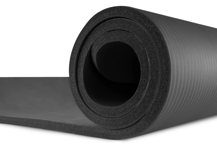 Килимок для йоги та фітнесу Power System PS-4017 NBR Fitness Yoga Mat Plus Black (180х61х1) 1413481146 фото