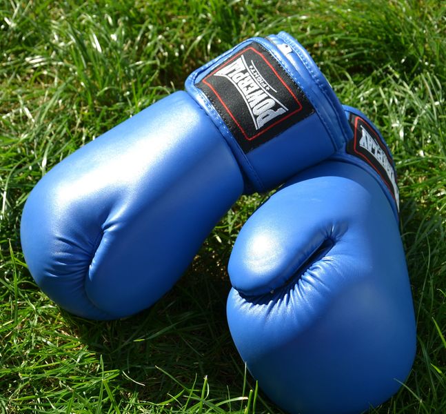 Боксерські рукавиці PowerPlay 3004 Classic Сині 12 унцій 855260394 фото
