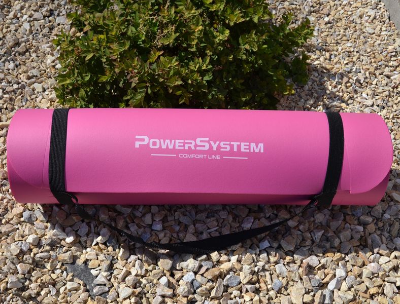 Килимок для йоги та фітнесу Power System PS-4017 NBR Fitness Yoga Mat Plus Pink (180х61х1) 1413481147 фото