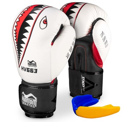 Боксерські рукавиці Phantom Fight Squad WEISS White 12 унцій (капа в подарунок) 1882102371 фото