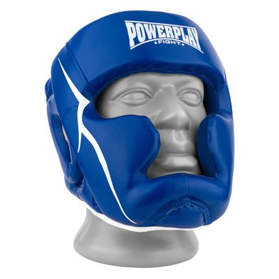 Боксерський шолом тренувальний PowerPlay 3100 PU Синій L 1468022276 фото
