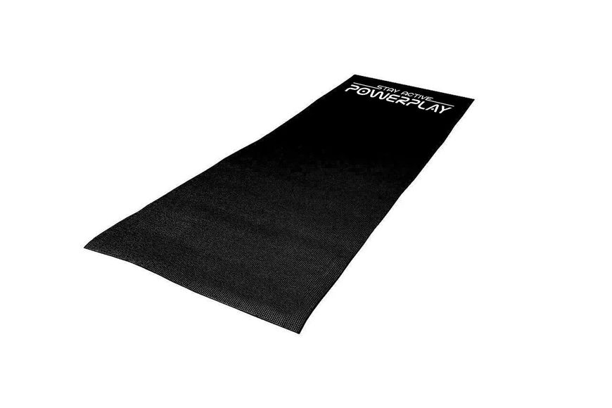 Килимок для йоги та фітнесу PowerPlay 4010 PVC Yoga Mat Чорний (173x61x0.6) 1077855040 фото