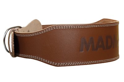 Пояс для важкої атлетики MadMax MFB-246 Full leather шкіряний Chocolate brown L 1925919621 фото