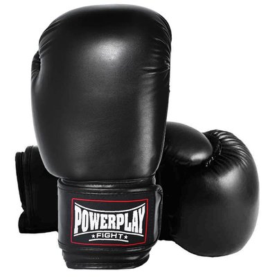 Боксерські рукавиці PowerPlay 3004 Classic Чорні 12 унцій 855264604 фото