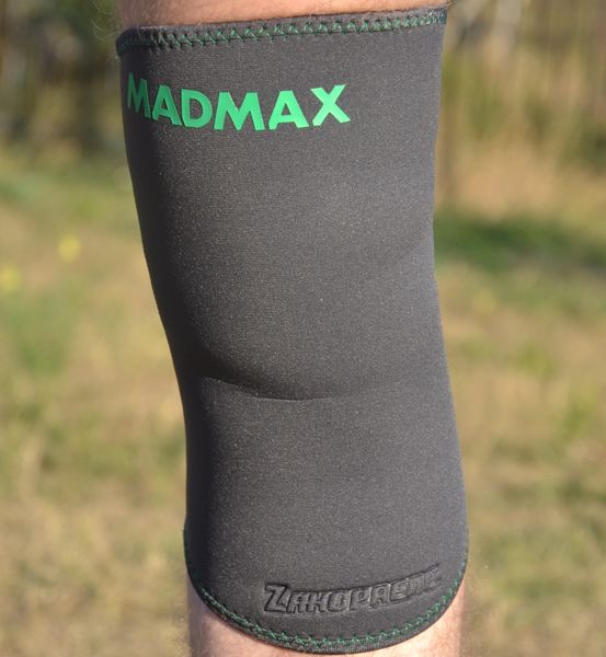 Наколінник MadMax MFA-294 Zahoprene Knee Support Dark Grey/Green (1шт.) XL 1925919641 фото