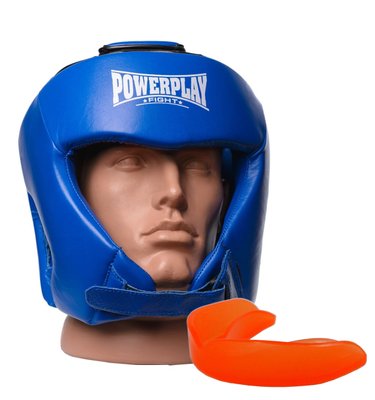 Боксерський шолом турнірний PowerPlay 3049 Синій L 862255081 фото