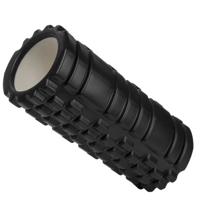 Масажний ролик (роллер) U-POWEX EVA foam roller (33x14см.) Black 1969725213 фото