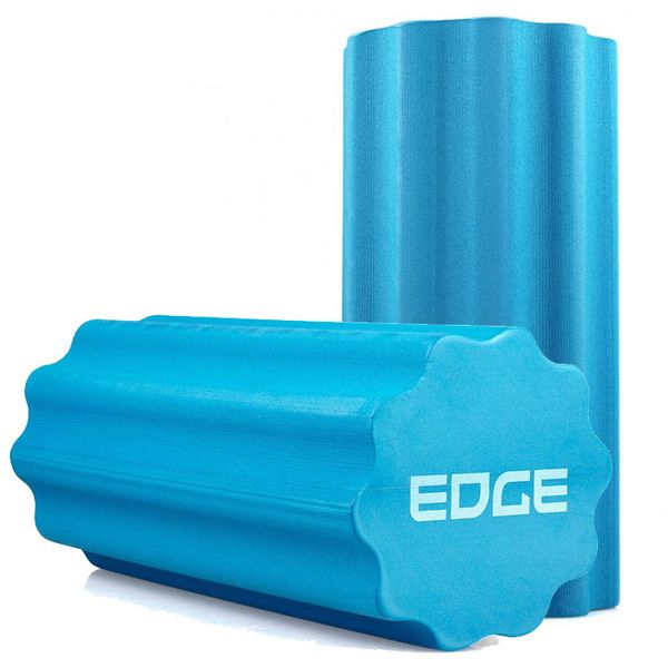 Масажний ролик EDGE профільований YOGA Roller EVA RO3-45 синій (45*15см.) 1859699305 фото