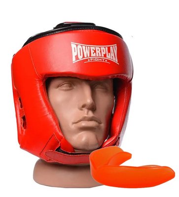 Боксерський шолом турнірний PowerPlay 3049 Червоний L 862266432 фото