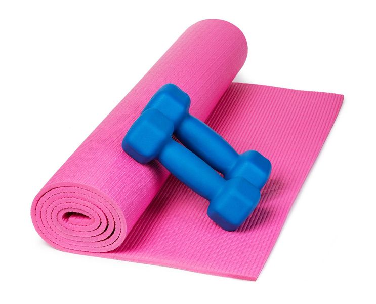 Килимок для йоги та фітнесу Power System PS-4014 PVC Fitness Yoga Mat Pink (173x61x0.6) 1411784168 фото