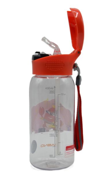 Пляшка для води CASNO 400 мл KXN-1195 Червона (краб) з соломинкою 1233934330 фото