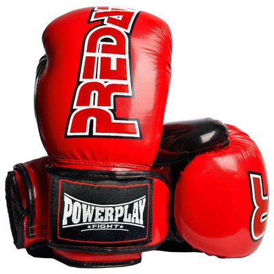 Боксерські рукавиці PowerPlay 3017 Predator Червоні карбон 8 унцій 772218395 фото