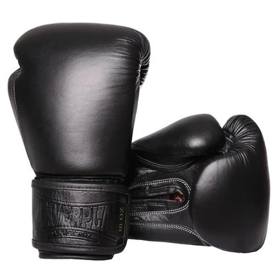 Боксерські рукавиці PowerPlay 3014 Indiana Чорні (натуральна шкіра) 12 унцій 855312536 фото