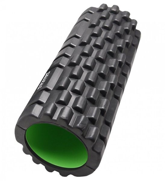 Масажний ролик (роллер) Power System PS-4050 Fitness Foam Roller Black/Green (33x15см.) 1411784177 фото