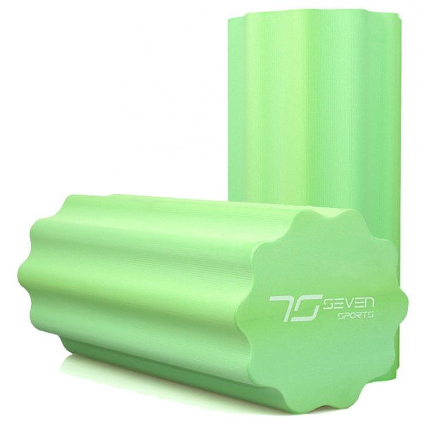 Масажний ролик 7SPORTS профільований YOGA Roller EVA RO3-45 зелений (45*15см.) 1688971342 фото