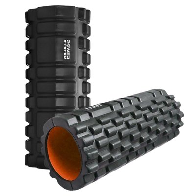 Масажний ролик (роллер) Power System PS-4050 Fitness Foam Roller Black/Orange (33x15см.) 1411784178 фото