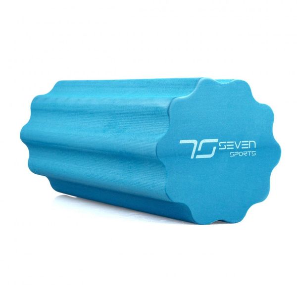 Масажний ролик 7SPORTS профільований YOGA Roller EVA RO3-45 синій (45*15см.) 1688971343 фото
