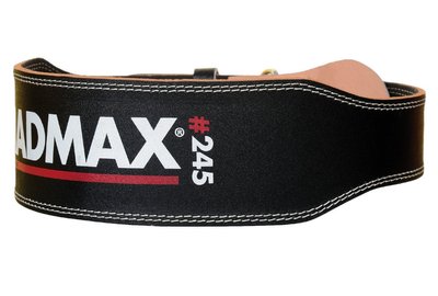 Пояс для важкої атлетики MadMax MFB-245 Full leather шкіряний Black M 1925919622 фото