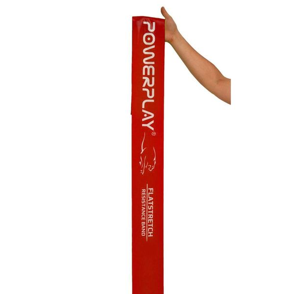 Стрічка-еспандер для фітнесу та реабілітації PowerPlay 4112 0.6мм MediBand Heavy Червона (11кг) 1200359947 фото