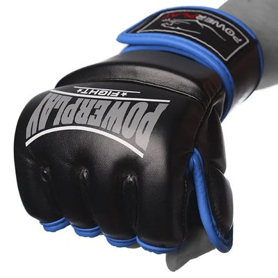 Рукавиці для MMA PowerPlay 3058 Чорно-Сині S 862894588 фото