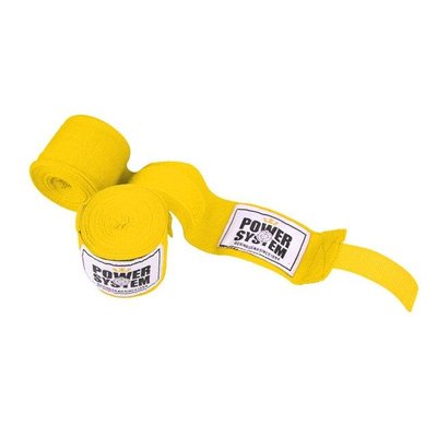 Бинти для боксу Power System PS-3404 Yellow (4 м) 1413481452 фото
