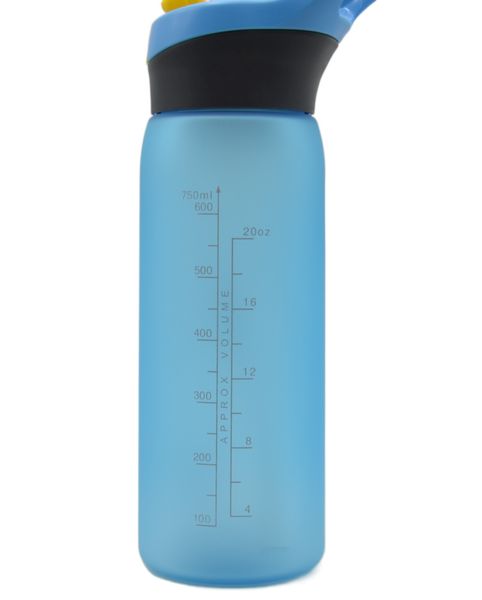 Пляшка для води CASNO 750 мл KXN-1210 Блакитна з соломинкою 1233934346 фото
