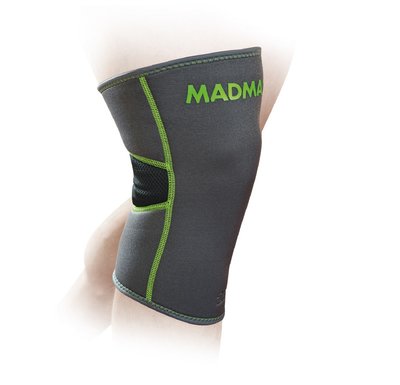 Наколінник MadMax MFA-294 Zahoprene Knee Support Dark Grey/Green (1шт.) M 1925919653 фото