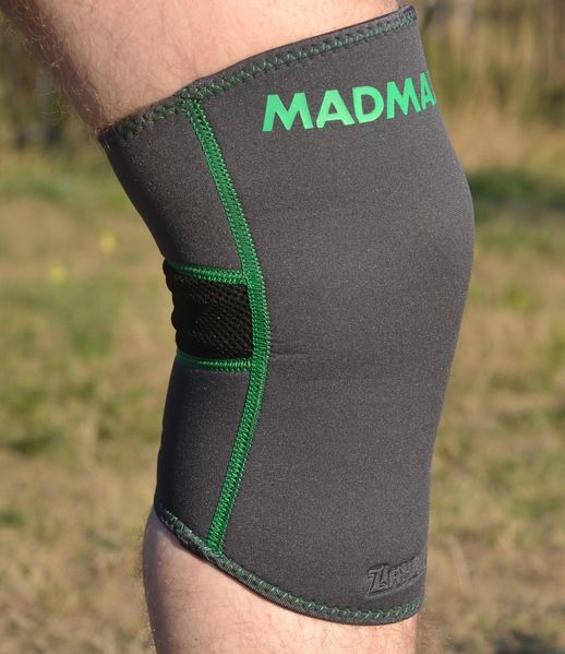 Наколінник MadMax MFA-294 Zahoprene Knee Support Dark Grey/Green (1шт.) M 1925919653 фото