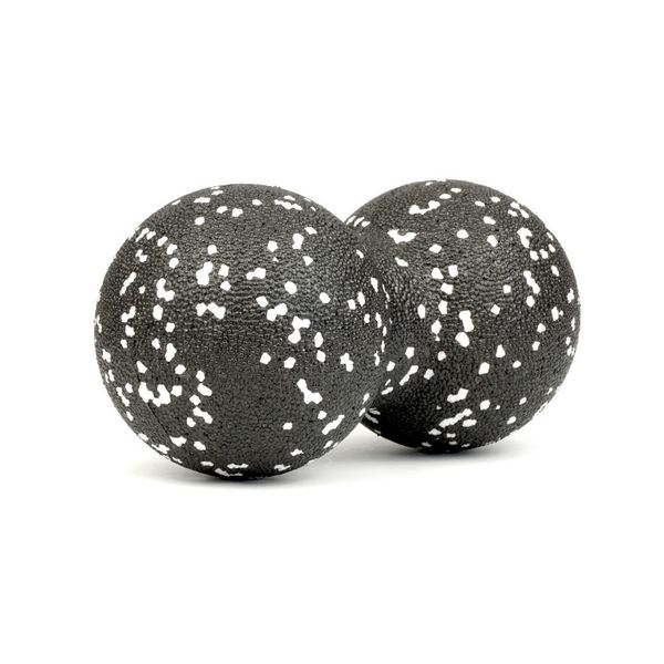Масажний м'яч подвійний 7SPORTS EPP DuoBall (15*8см.) чорно-білий 1688971349 фото