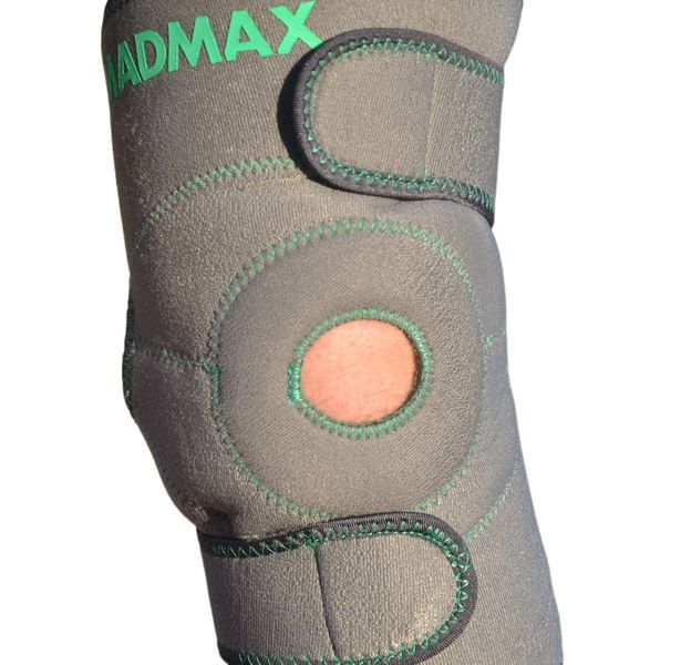 Наколінник MadMax MFA-295 Zahoprene Universal Knee Support Dark Grey/Green (1шт.) 1925919603 фото