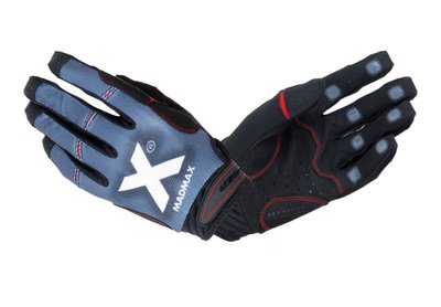 Рукавички для фітнесу MadMax MXG-102 X Gloves Black/Grey/White L 1925919604 фото