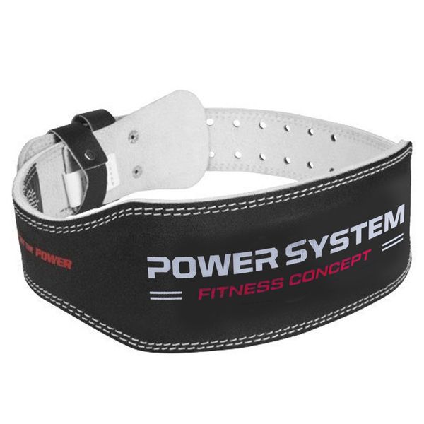 Пояс для важкої атлетики Power System PS-3100 Power шкіряний Black S 1413481080 фото