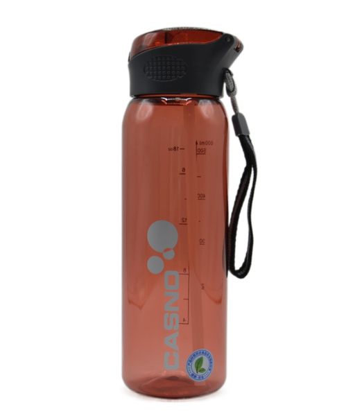 Пляшка для води CASNO 600 мл KXN-1211 Червона з соломинкою 1233934358 фото
