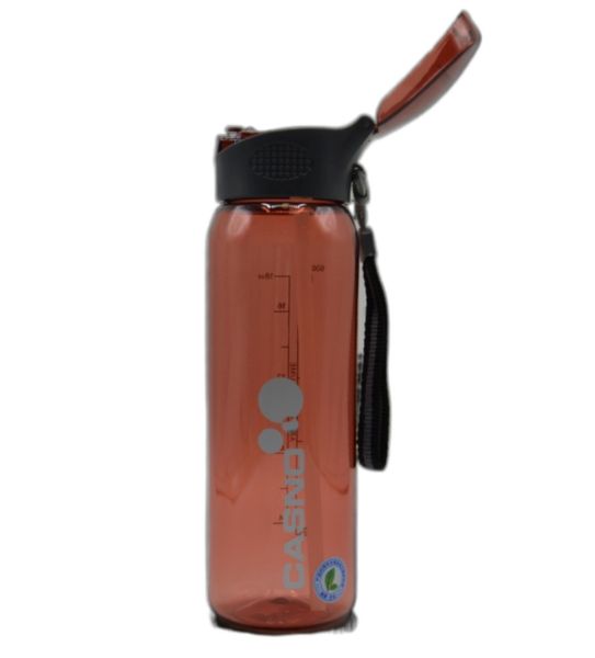 Пляшка для води CASNO 600 мл KXN-1211 Червона з соломинкою 1233934358 фото