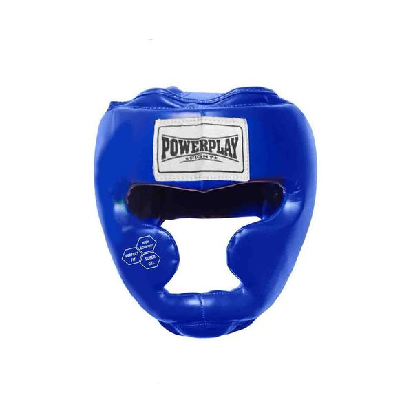 Боксерський шолом тренувальний PowerPlay 3043 Синій M 855385765 фото