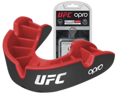 Капа OPRO Silver UFC дитяча (вік до 11) Black/Red (ufc.102515001) 1772172405 фото