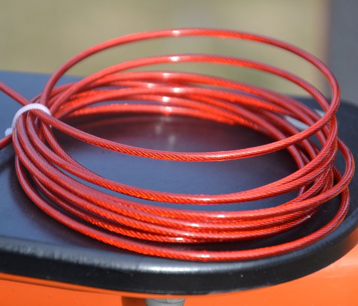 Скакалка швидкісна PowerPlay 4202 Ultra Speed Rope Червона (2,9m.) 1462002572 фото