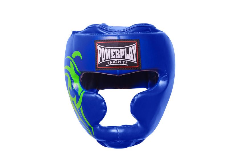 Боксерський шолом тренувальний PowerPlay 3043 Синій XL 855386881 фото